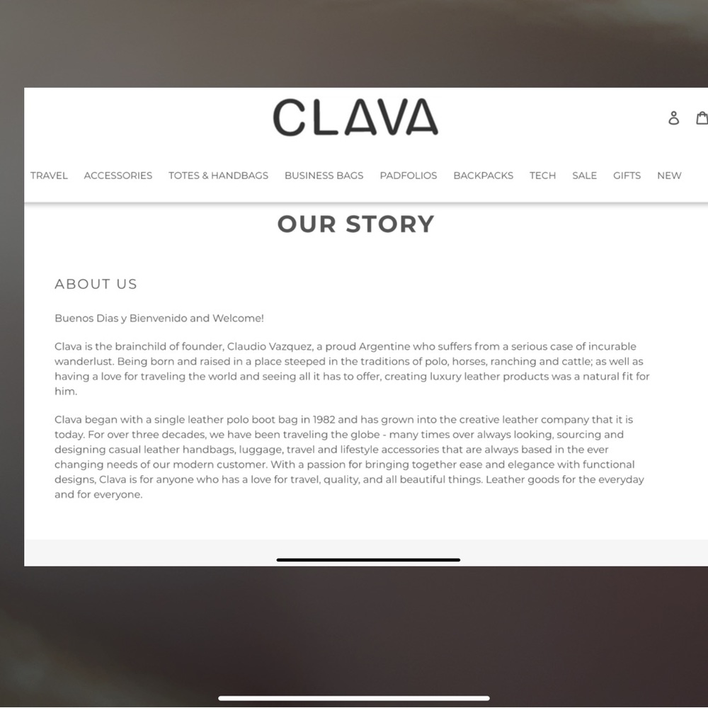 CLAVA NANTUCKET LEATHER TOTE - Picture 2 of 13